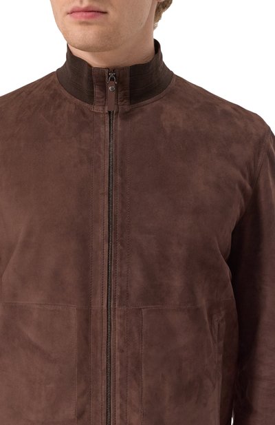 Замшевый бомбер CANALI, арт. O70443-LE00281, фото 5