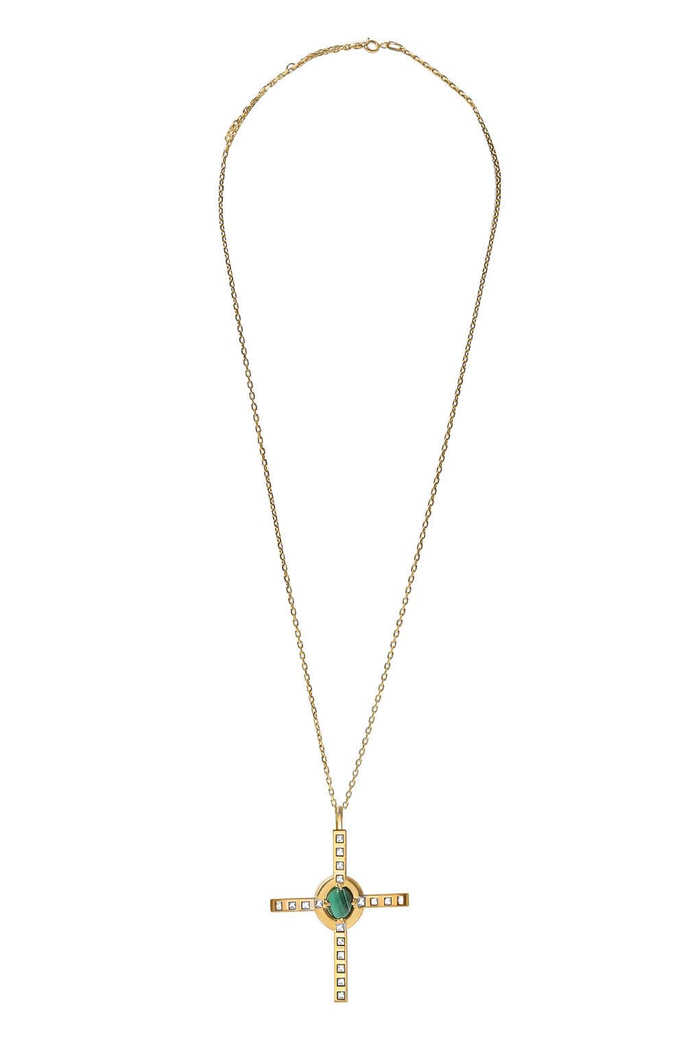 Подвеска-крест с малахитом и аметистами ai MOONKA, арт. ai-bg-nlc-mal, фото 1