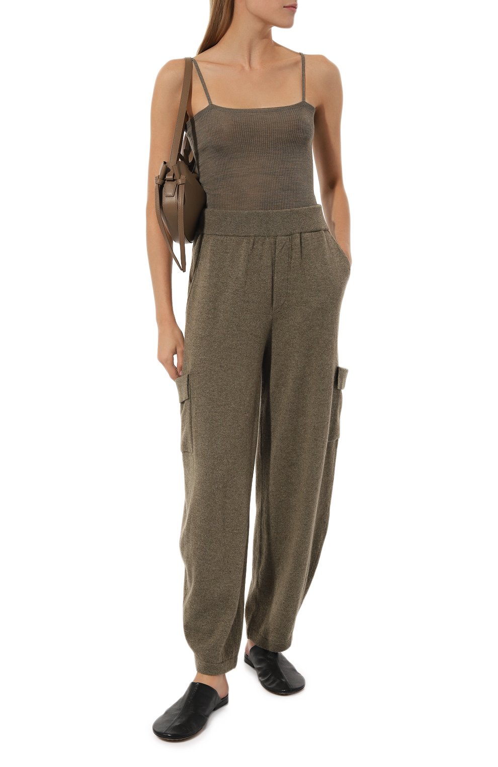 Шерстяное боди NOT SHY хаки цвета по цене 17300 руб., арт. 4308014, фото 2 Шерстяное боди NOT SHY, арт. 4308014, фото 2