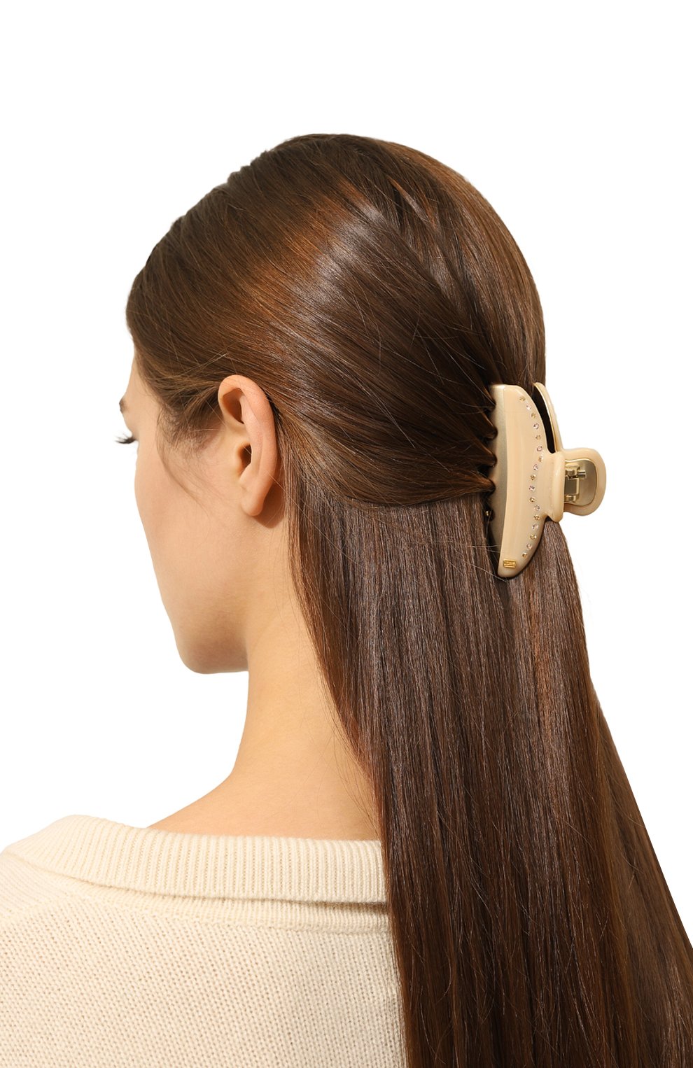 Заколка для волос ALEXANDRE DE PARIS светло-бежевого цвета по цене 11400 руб., арт. ICCM-15571-03A23 OS, фото 2 Заколка для волос ALEXANDRE DE PARIS, арт. ICCM-15571-03A23 OS, фото 2