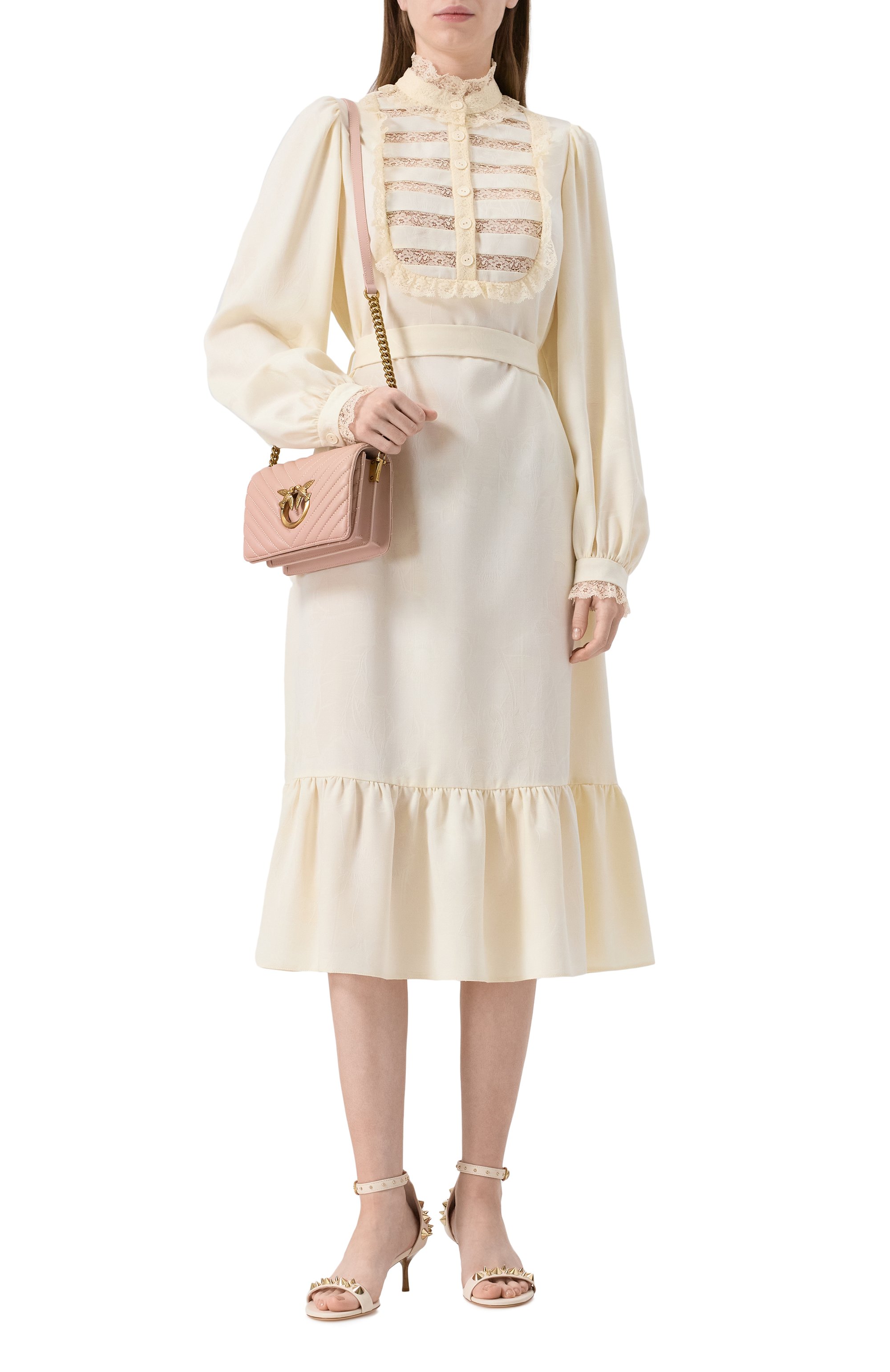 Сумка love mini PINKO розового цвета по цене 33550 руб., арт. 100067/A0GK, фото 7 Сумка love mini PINKO, арт. 100067/A0GK, фото 7