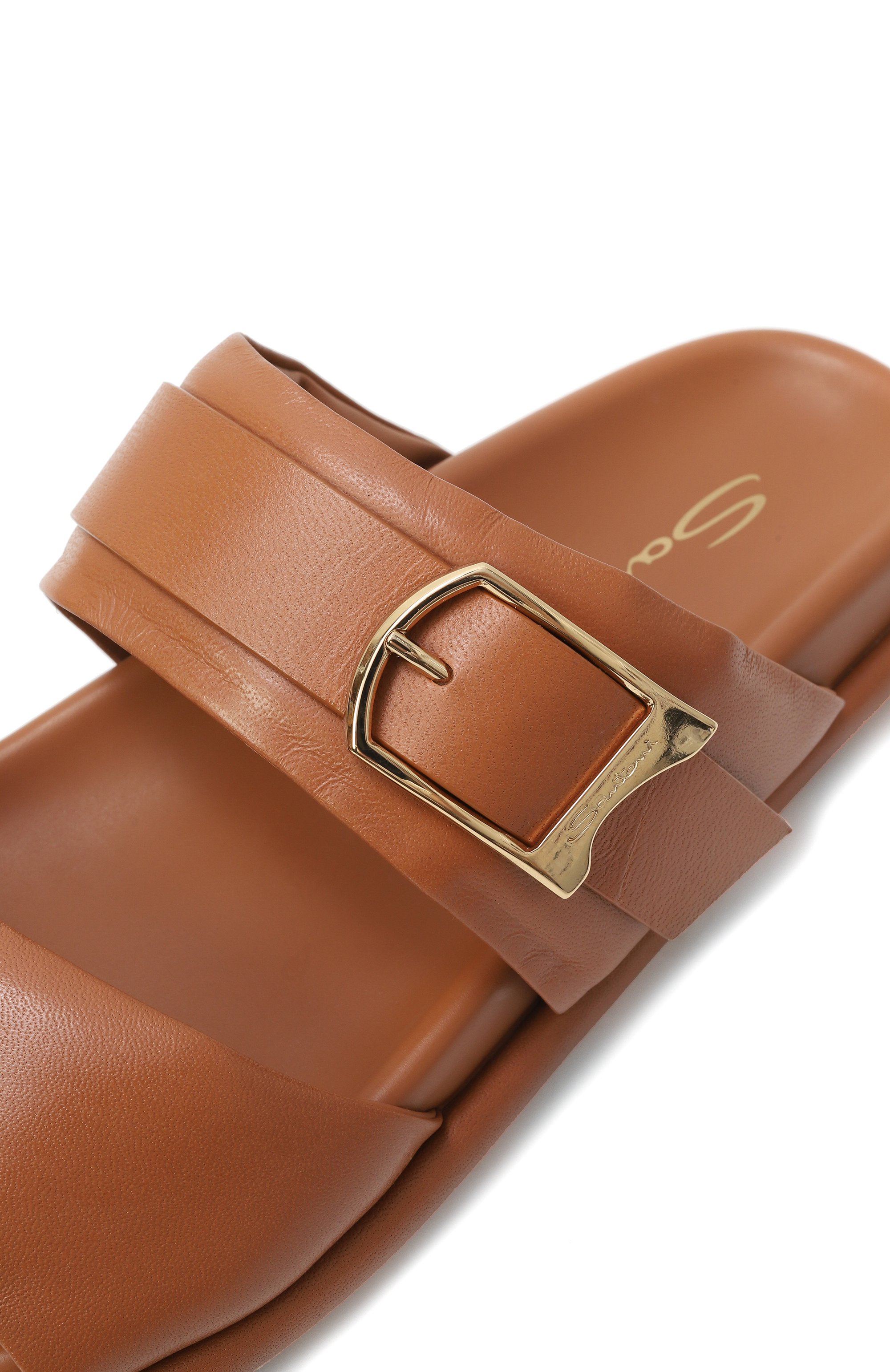 Кожаные шлепанцы SANTONI, арт. WHXG71510G0MTZZF, фото 7