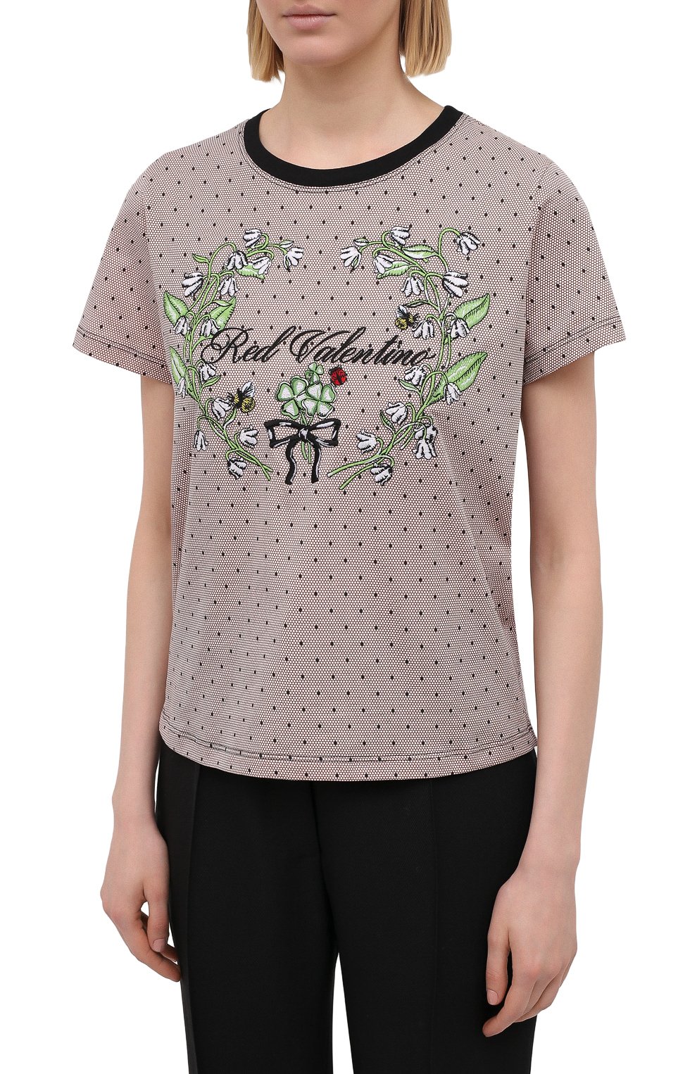 Хлопковая футболка REDVALENTINO, арт. VR3MG08X/5PR, фото 3