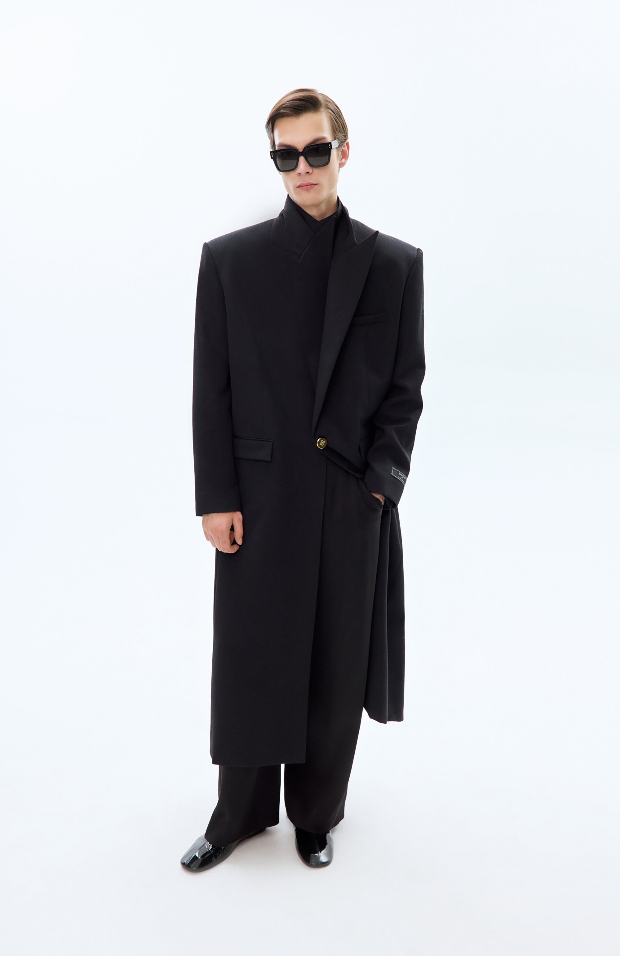 Рубашка из хлопка и шерсти ANN DEMEULEMEESTER, арт. B0013137/FA648, фото 6