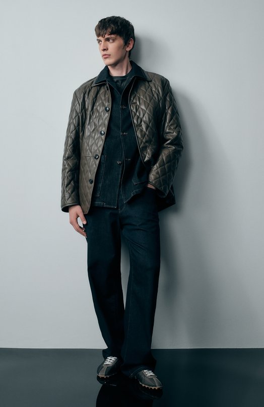Комбинированные кроссовки Sprinters Maison Margiela S57WS0514/P7415 Хаки  S57WS0514/P7415 Фото 7
