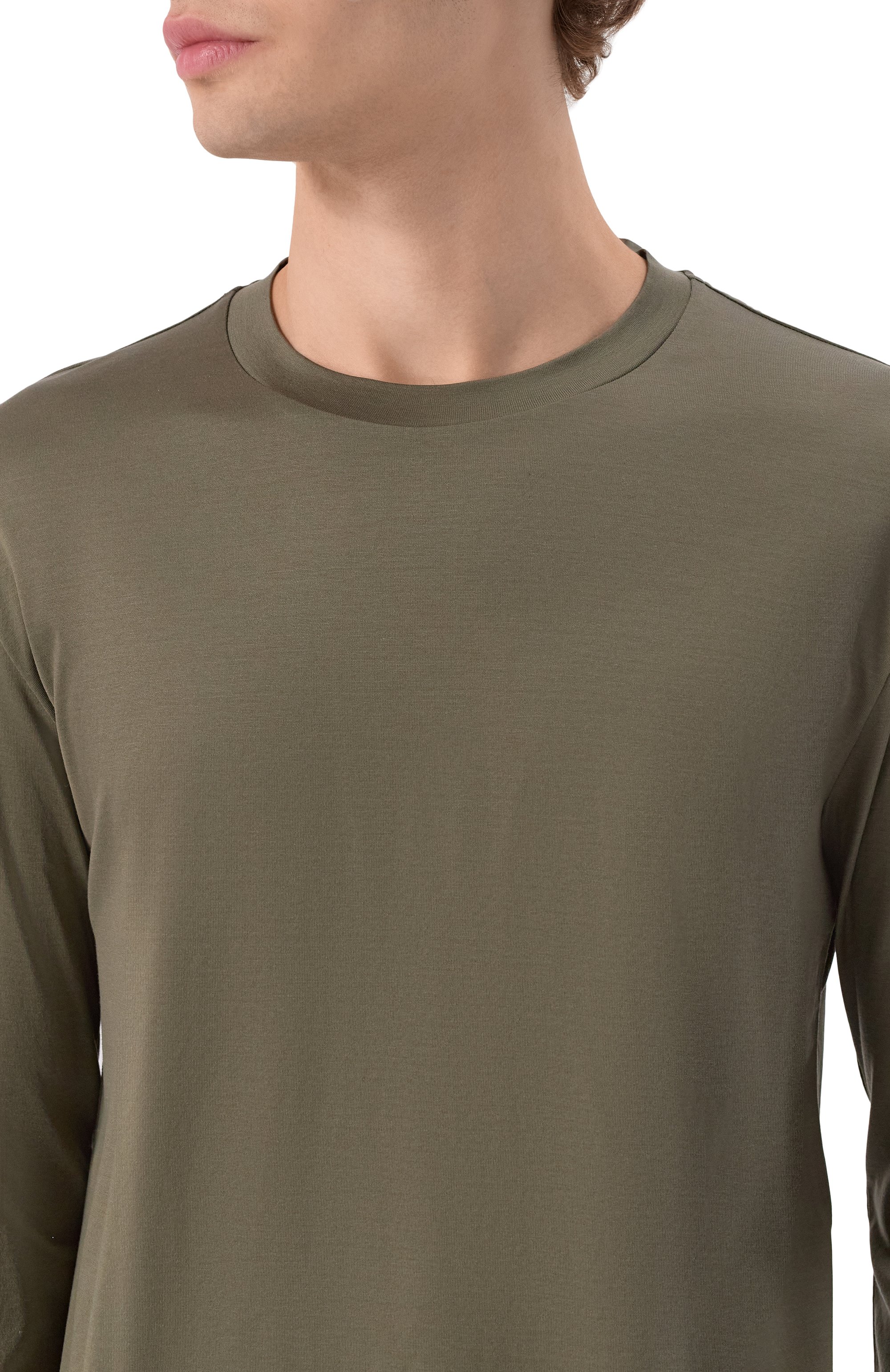 Лонгслив из лиоцелла и хлопка EMPORIO ARMANI, арт. 8N1TE9/1JUVZ, фото 5