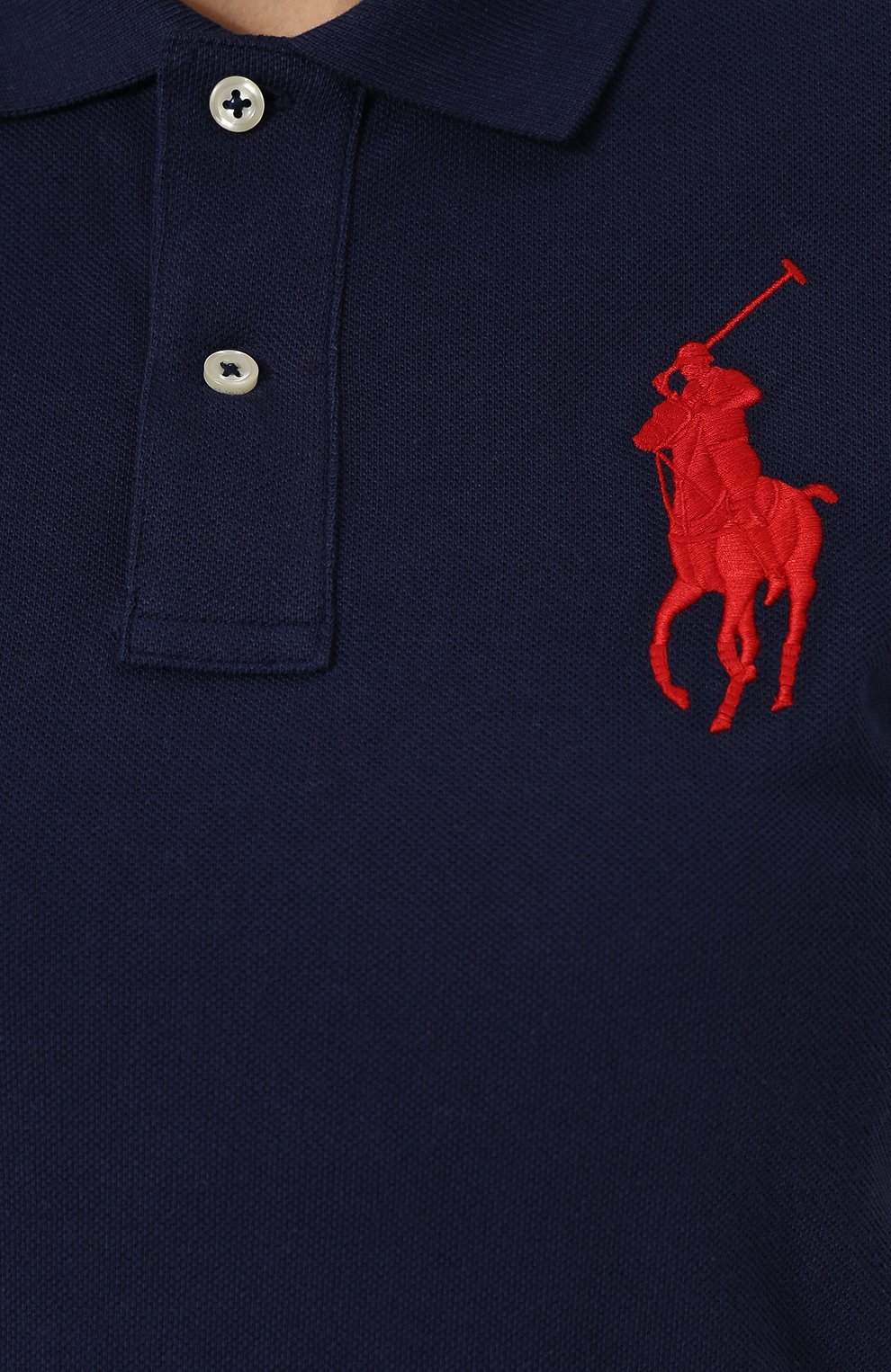 Хлопковое поло с логотипом бренда POLO RALPH LAUREN, арт. 211505656/002, фото 5