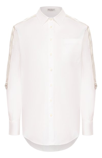 Женская хлопковая рубашка BRUNELLO CUCINELLI, арт. M0091ME206