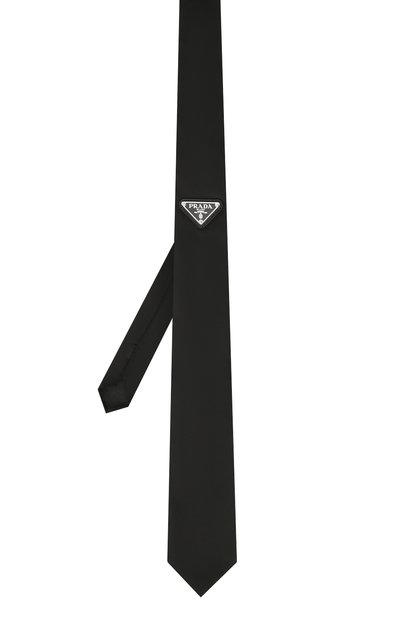 Галстук PRADA черного цвета по цене 32500 руб., арт. UCR77-1WQ8-F0002-202, фото 3 Галстук PRADA, арт. UCR77-1WQ8-F0002-202, фото 3