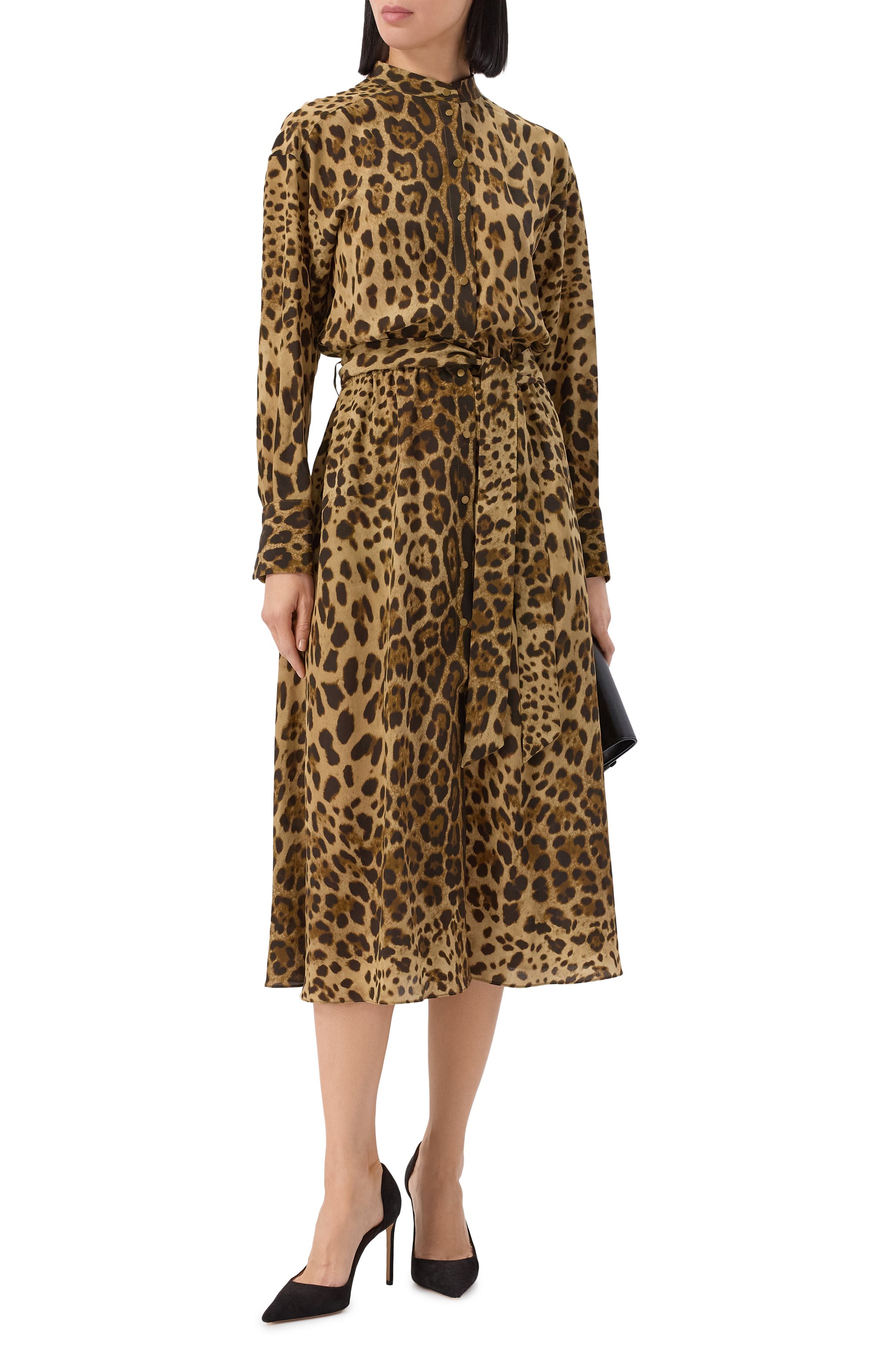Шелковое платье NOBLE&BRULEE леопардового цвета по цене 160000 руб., арт. NB106/270624/6803, фото 2 Шелковое платье NOBLE&BRULEE, арт. NB106/270624/6803, фото 2