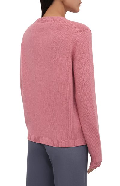 Шерстяной пуловер GUCCI розового цвета по цене 89950 руб., арт. 662173/XKBYI, фото 4 Шерстяной пуловер GUCCI, арт. 662173/XKBYI, фото 4