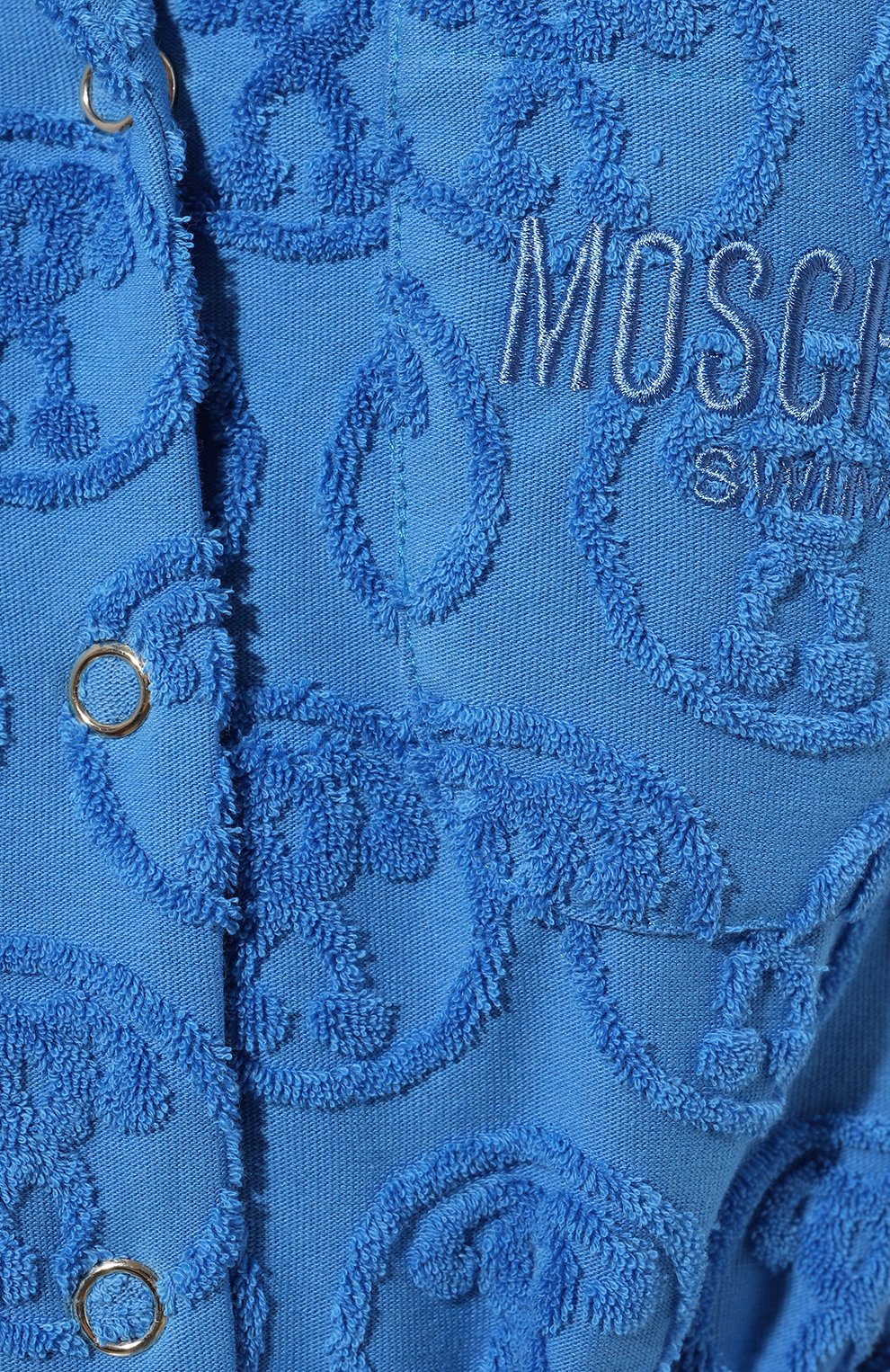 Хлопковый комбинезон MOSCHINO голубого цвета по цене 26150 руб., арт. A2607/9406, фото 5 Хлопковый комбинезон MOSCHINO, арт. A2607/9406, фото 5