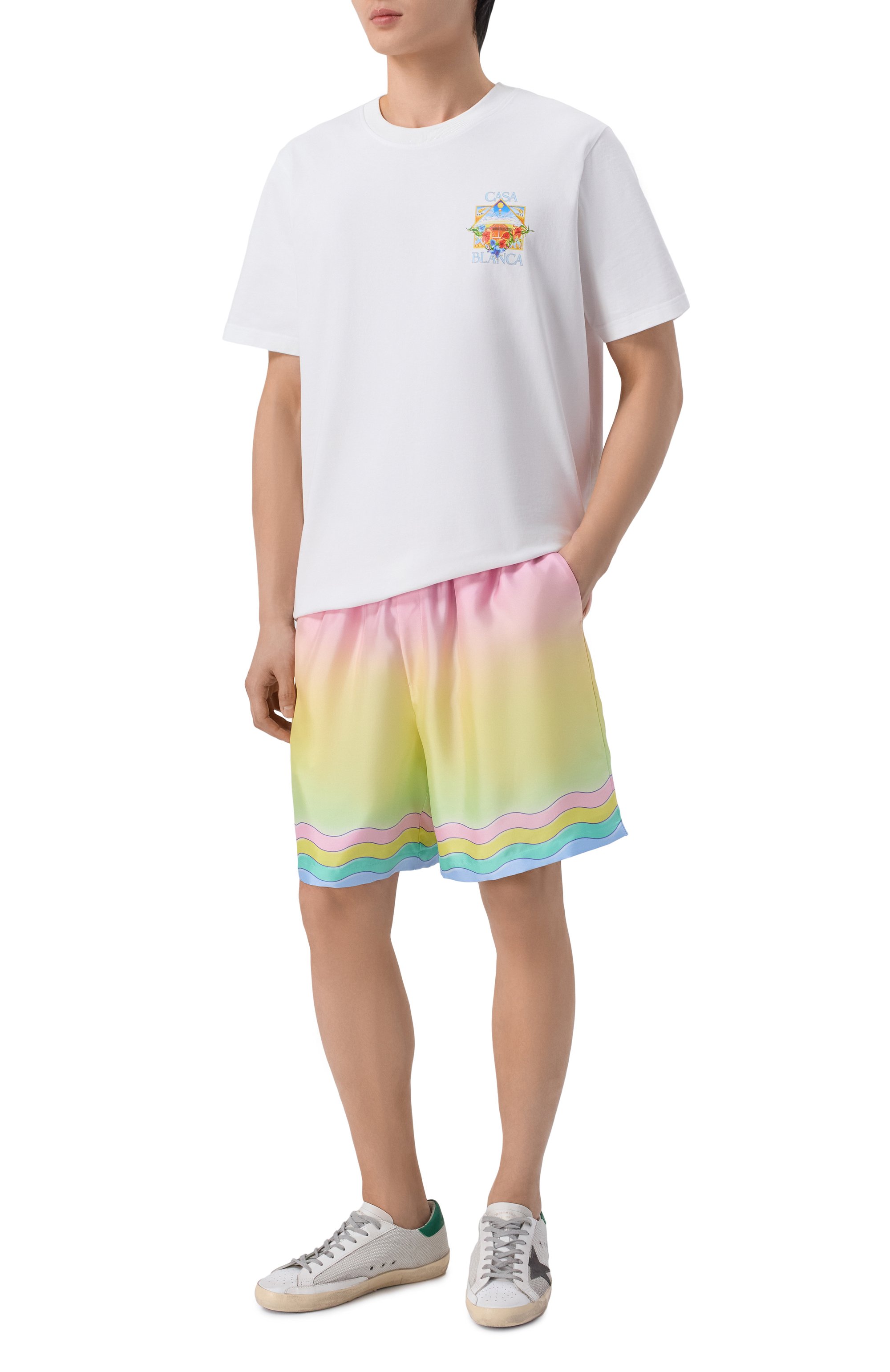 Шелковые шорты CASABLANCA, арт. M-SP26-TR-399-02, фото 2