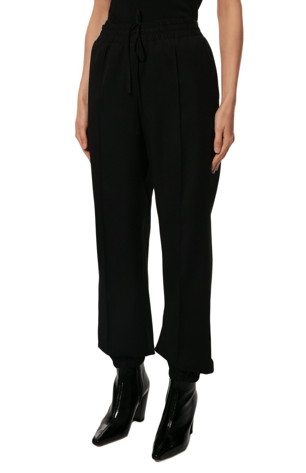 Шерстяные джоггеры JIL SANDER черного цвета по цене 93750 руб., арт. J02KA0002-J40003, фото 3 Шерстяные джоггеры JIL SANDER, арт. J02KA0002-J40003, фото 3