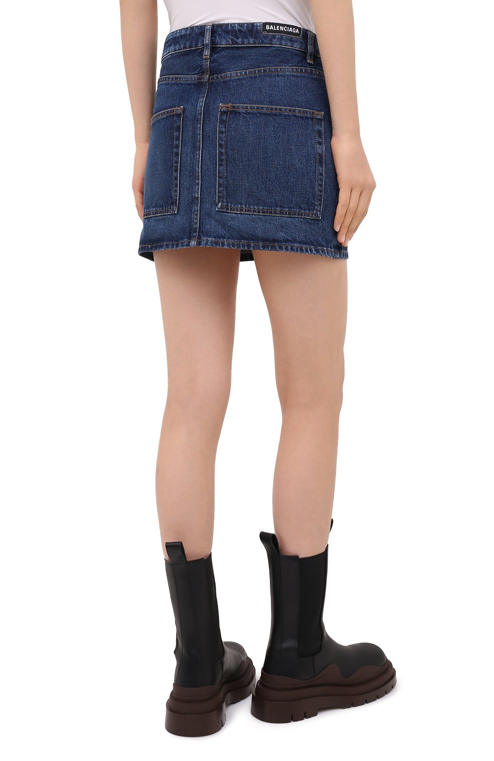 Джинсовая юбка BALENCIAGA синего цвета по цене 44900 руб., арт. 626000/TDW14, фото 5 Джинсовая юбка BALENCIAGA, арт. 626000/TDW14, фото 5