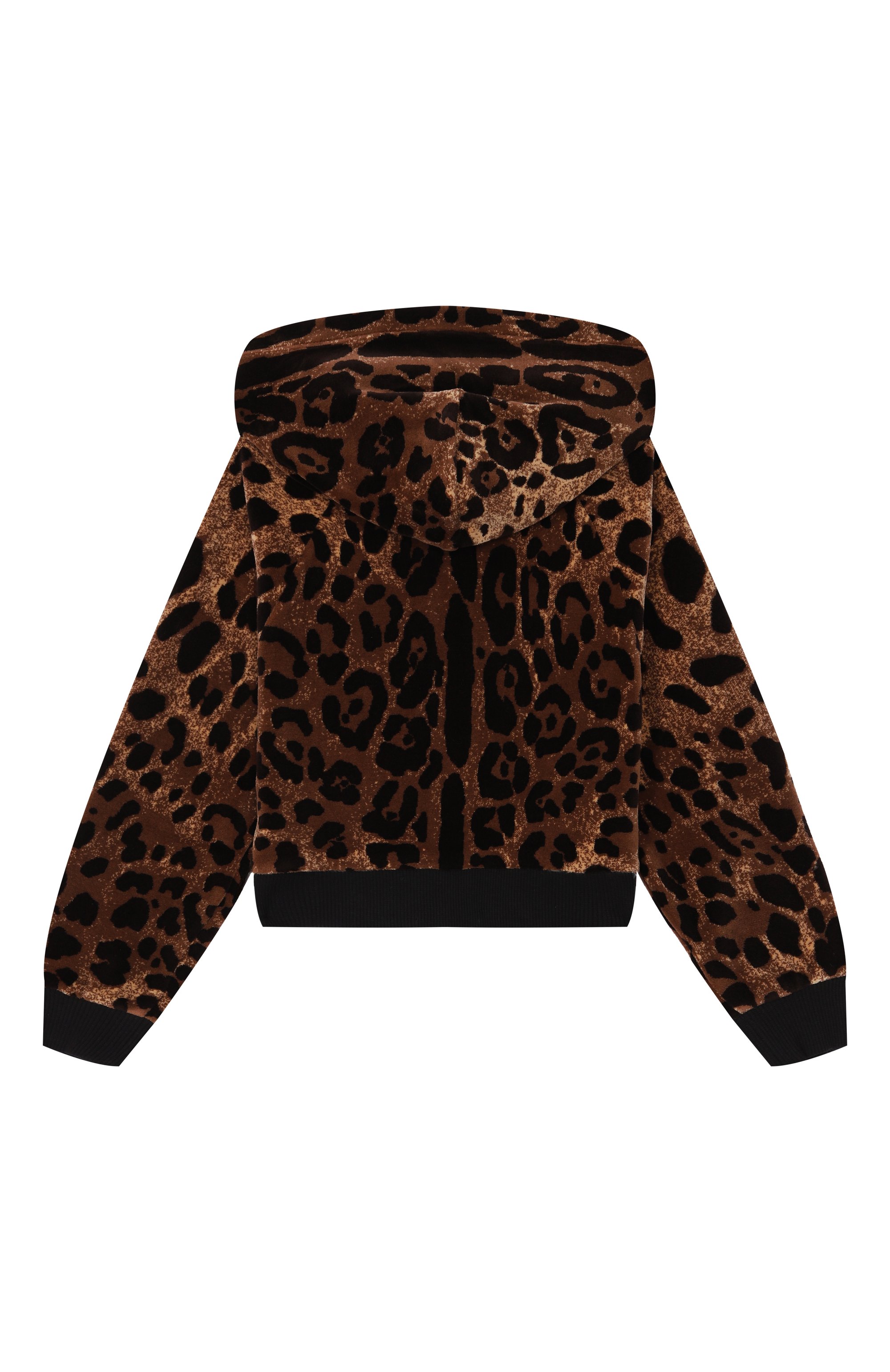 Хлопковая толстовка DOLCE & GABBANA леопардового цвета по цене 65950 руб., арт. L5JWBB/FJ7D5/2-6, фото 2 Хлопковая толстовка DOLCE & GABBANA, арт. L5JWBB/FJ7D5/2-6, фото 2