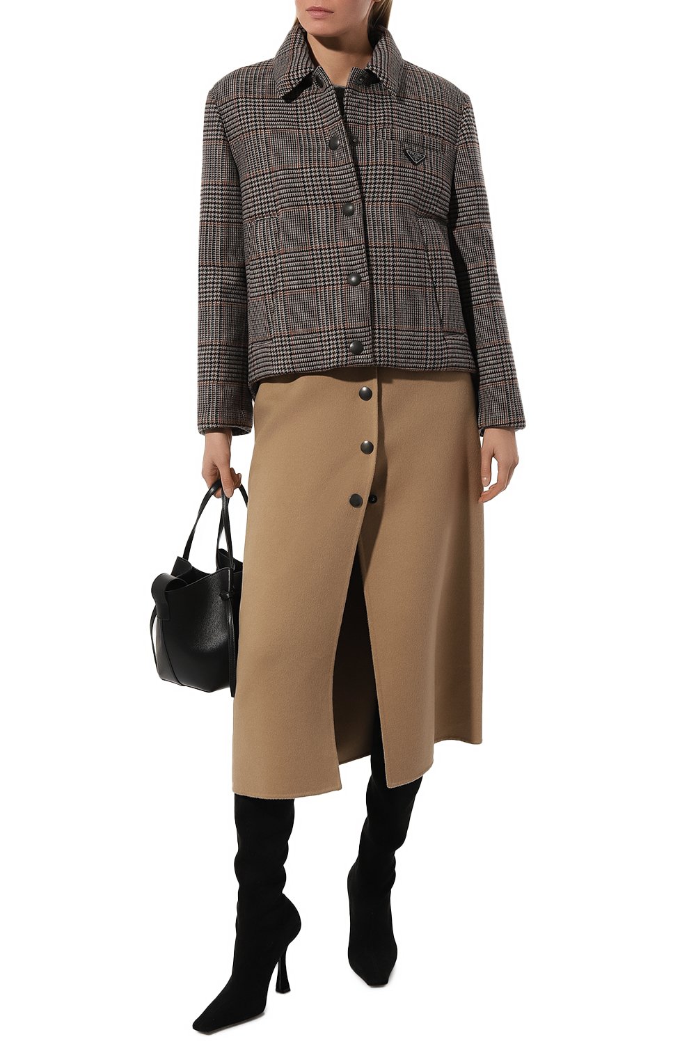 Жакет из шерсти и кашемира PRADA, арт. P502M-1ZR4-F0342-212, фото 2