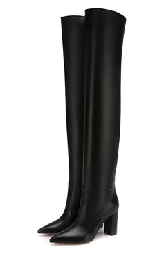 Кожаные ботфорты morgan 85 на устойчивом каблуке GIANVITO ROSSI, арт. G80618.85RIC.NVINER0, фото 1
