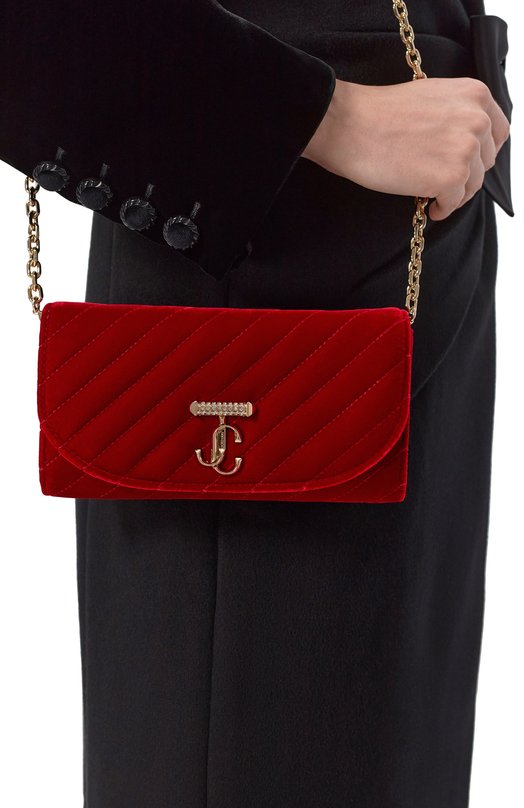 Клатч Curve Jimmy Choo AVNCURVEWALLCHNAJN Красный  AVNCURVEWALLCHNAJN Фото 2