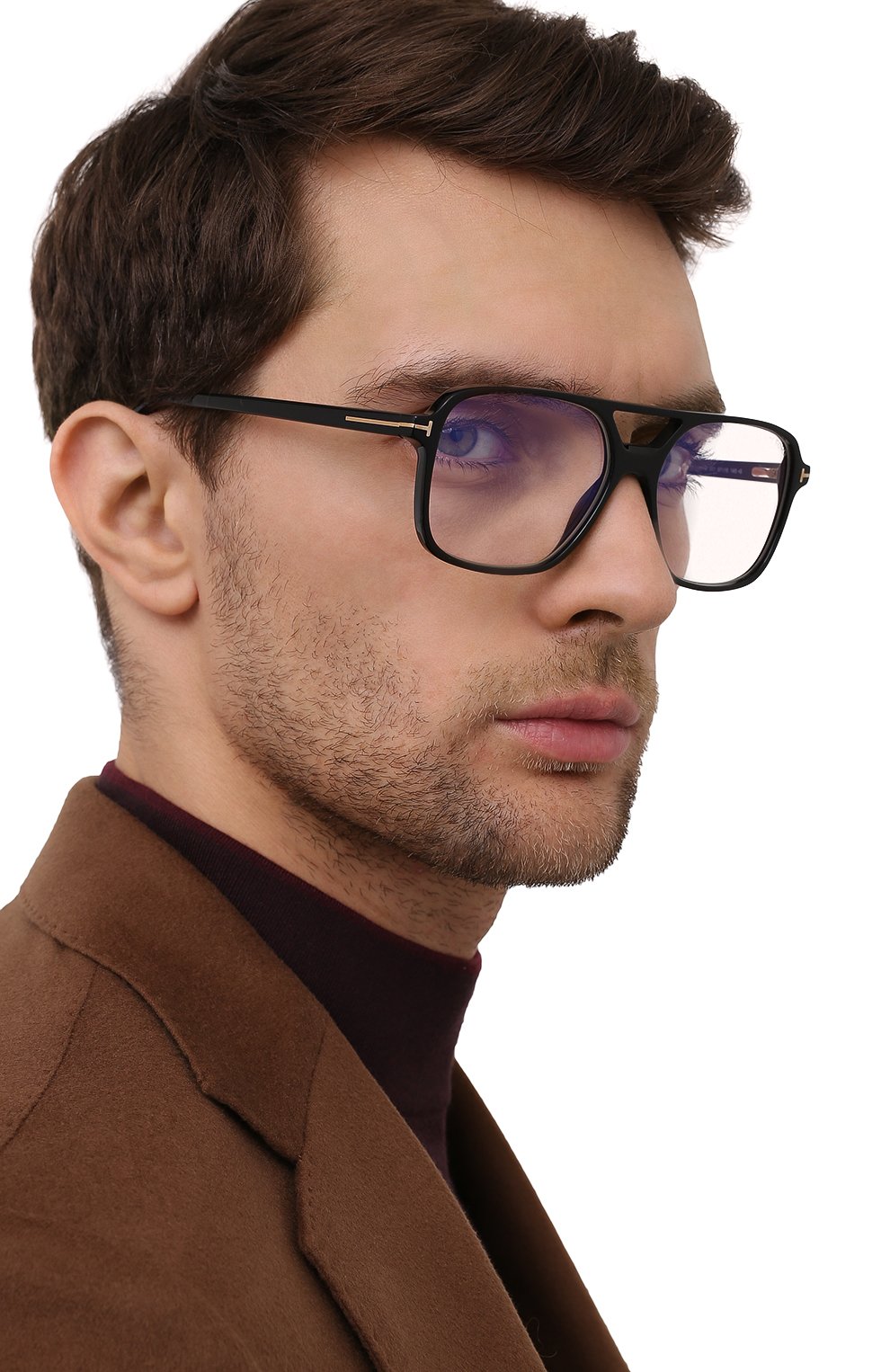 Оправа TOM FORD черного цвета по цене 21800 руб., арт. TF5585-B 001, фото 2 Оправа TOM FORD, арт. TF5585-B 001, фото 2