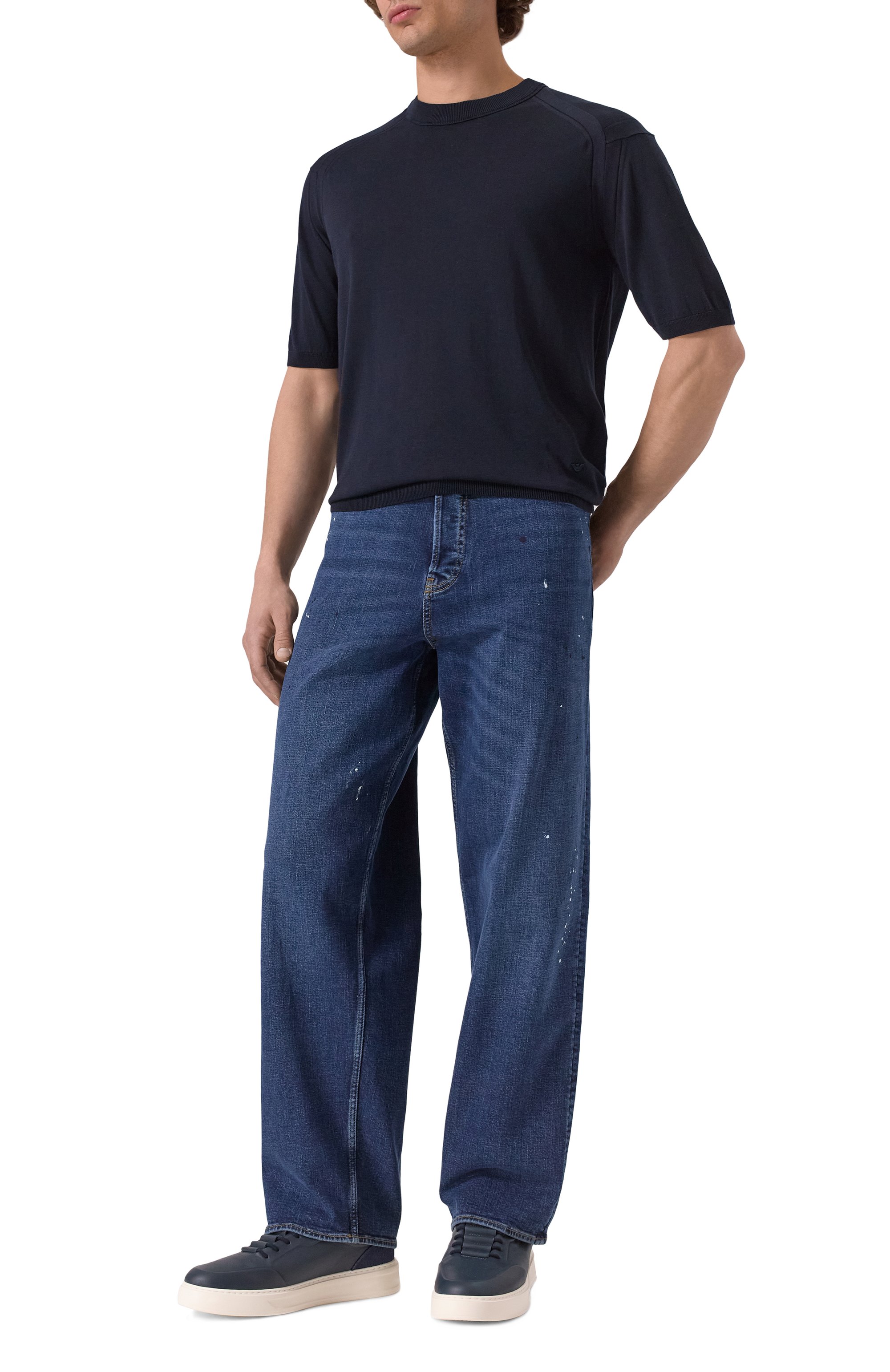 Джемпер из лиоцелла и хлопка EMPORIO ARMANI, арт. EM000672/AF13907, фото 2