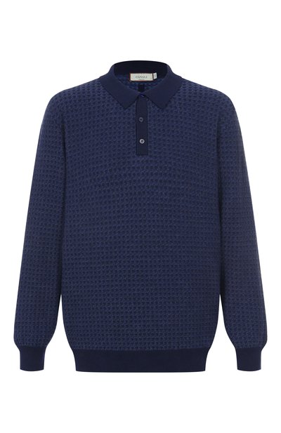 Мужская поло из шерсти и хлопка CANALI, арт. C1149/MK02363