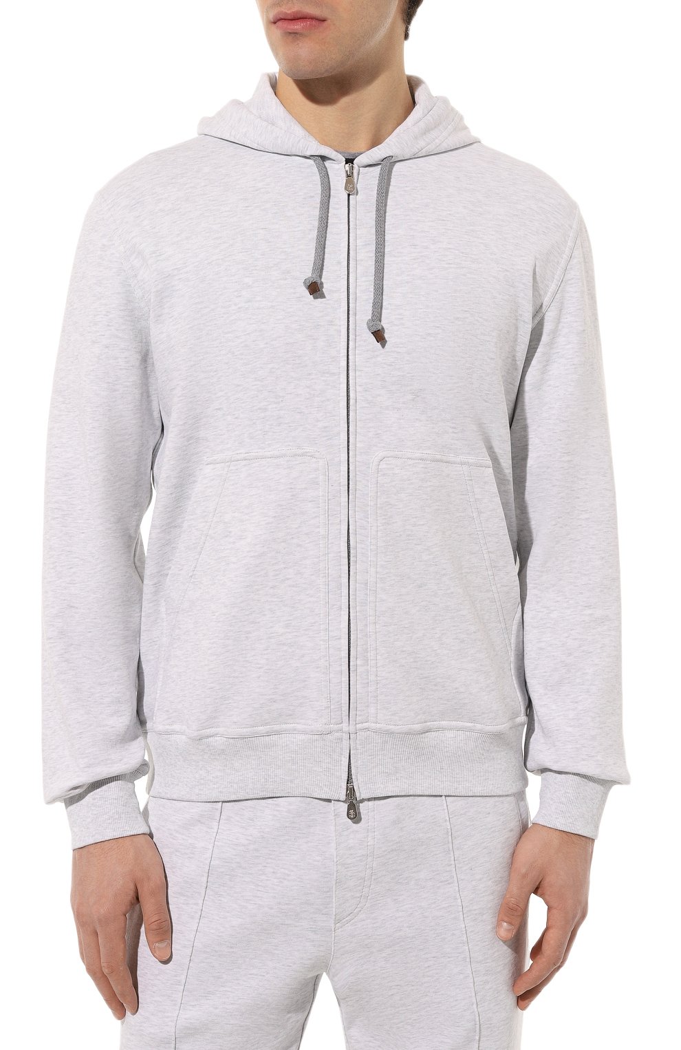 Хлопковая толстовка BRUNELLO CUCINELLI, арт. M0T359069G, фото 3