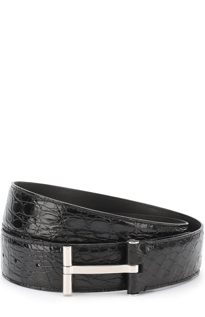 Ремень из кожи каймана с металлической пряжкой TOM FORD, арт. TB154P-A19, фото 1