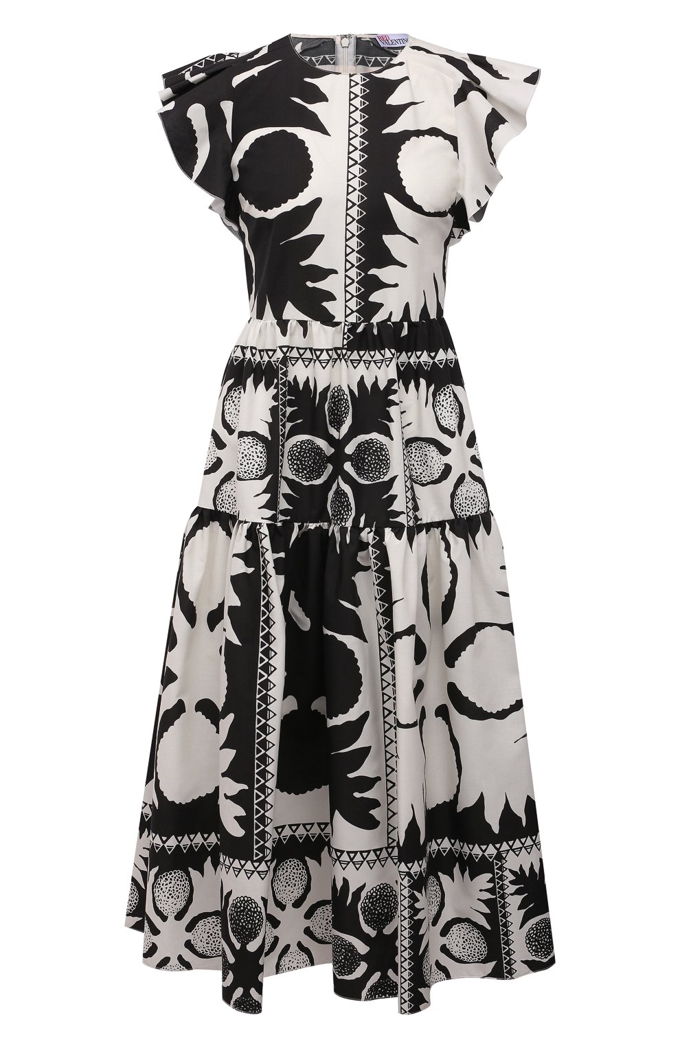 Платье REDVALENTINO черно-белого цвета по цене 69950 руб., арт. VR0VAY90/5SA, фото 1 Платье REDVALENTINO, арт. VR0VAY90/5SA, фото 1