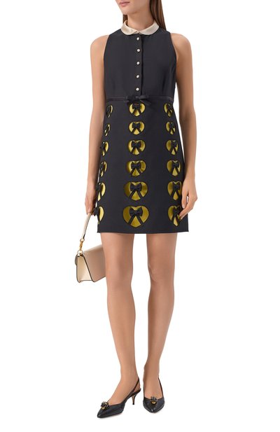 Платье из шерсти и шелка VALENTINO, арт. 8B3VAHU0/1CF, фото 2