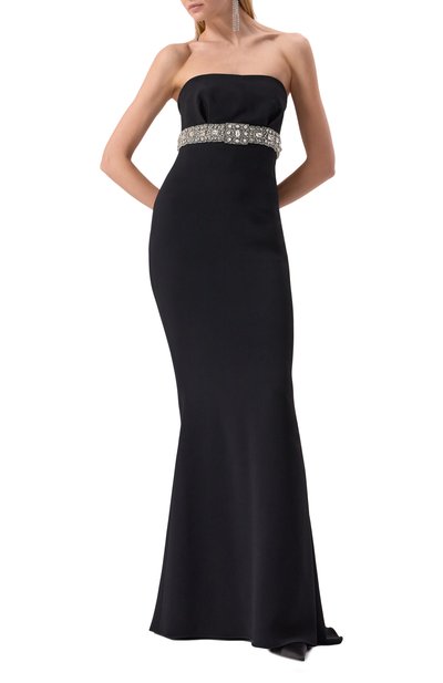 Платье с отделкой бисером и стразами ZUHAIR MURAD, арт. RDR25056/CRCA016, фото 3