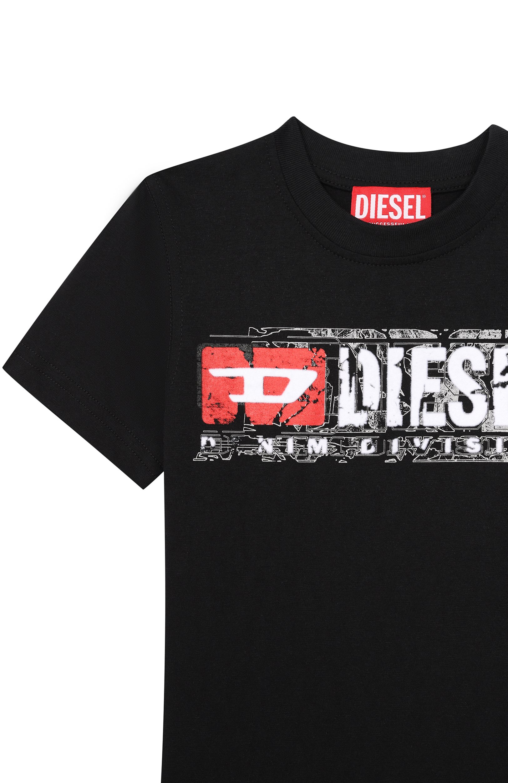 Хлопковая футболка DIESEL черного цвета по цене 9680 руб., арт. J02976/00YI9, фото 3 Хлопковая футболка DIESEL, арт. J02976/00YI9, фото 3