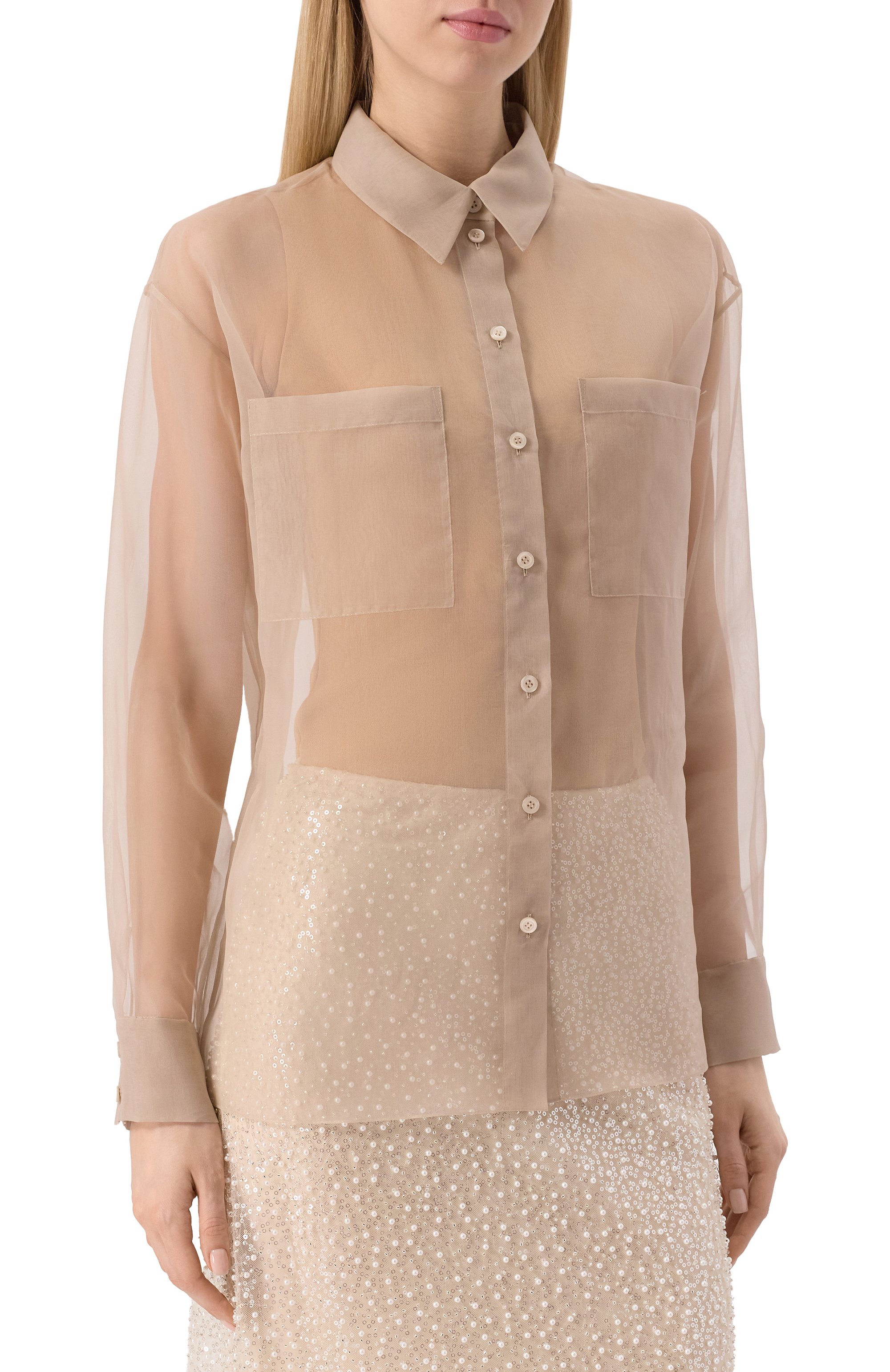 Шелковая блузка JM STUDIO, арт. JM4004OR01, фото 3