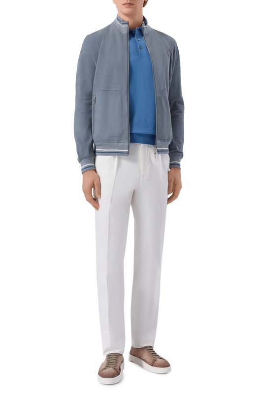 Замшевый бомбер Gimo's 6S20.1.053.52/PA Голубой  6S20.1.053.52/PA Фото 2