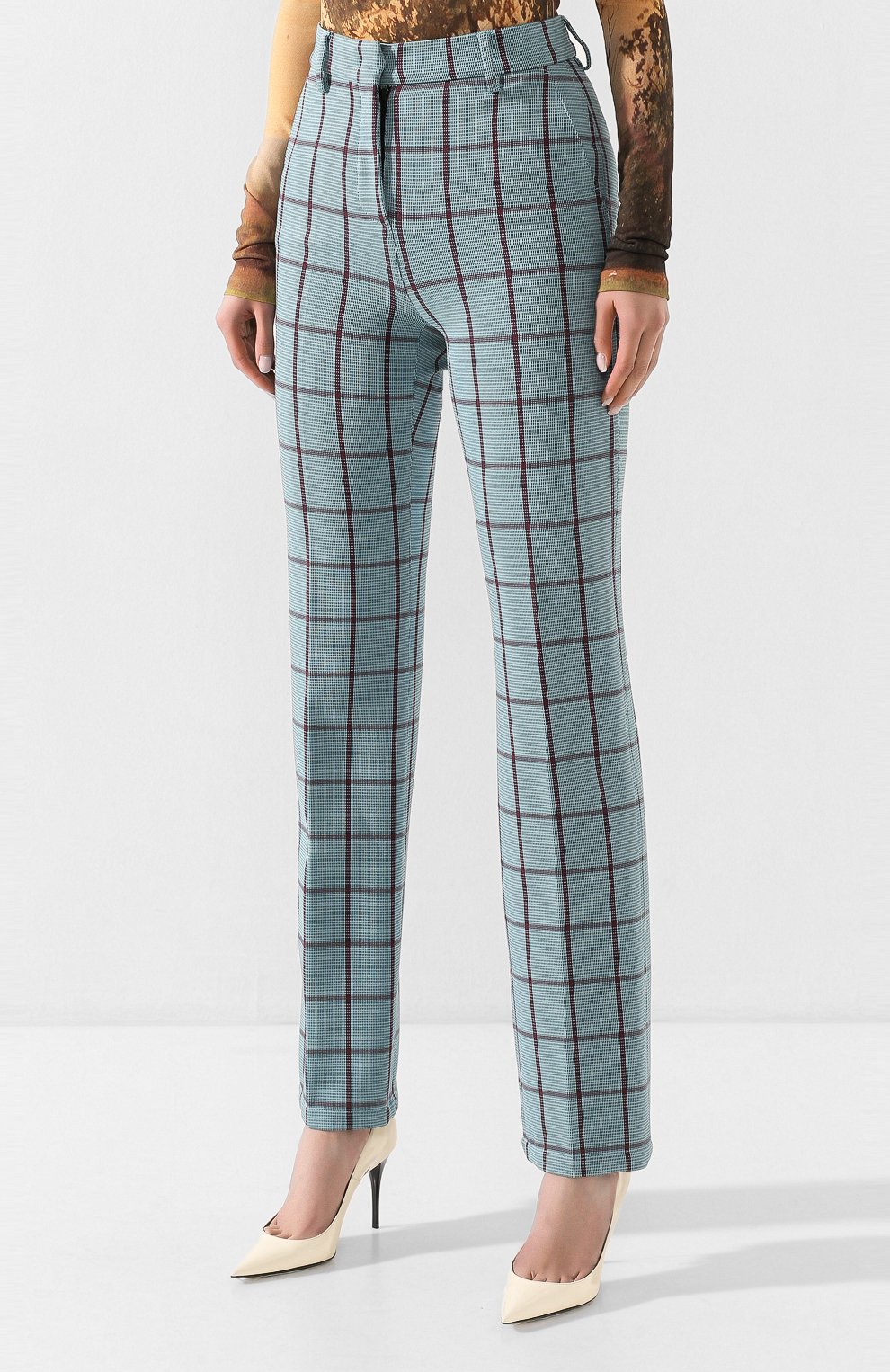 Брюки M MISSONI бирюзового цвета по цене 41600 руб., арт. 2DI00117/2J001P, фото 3 Брюки M MISSONI, арт. 2DI00117/2J001P, фото 3
