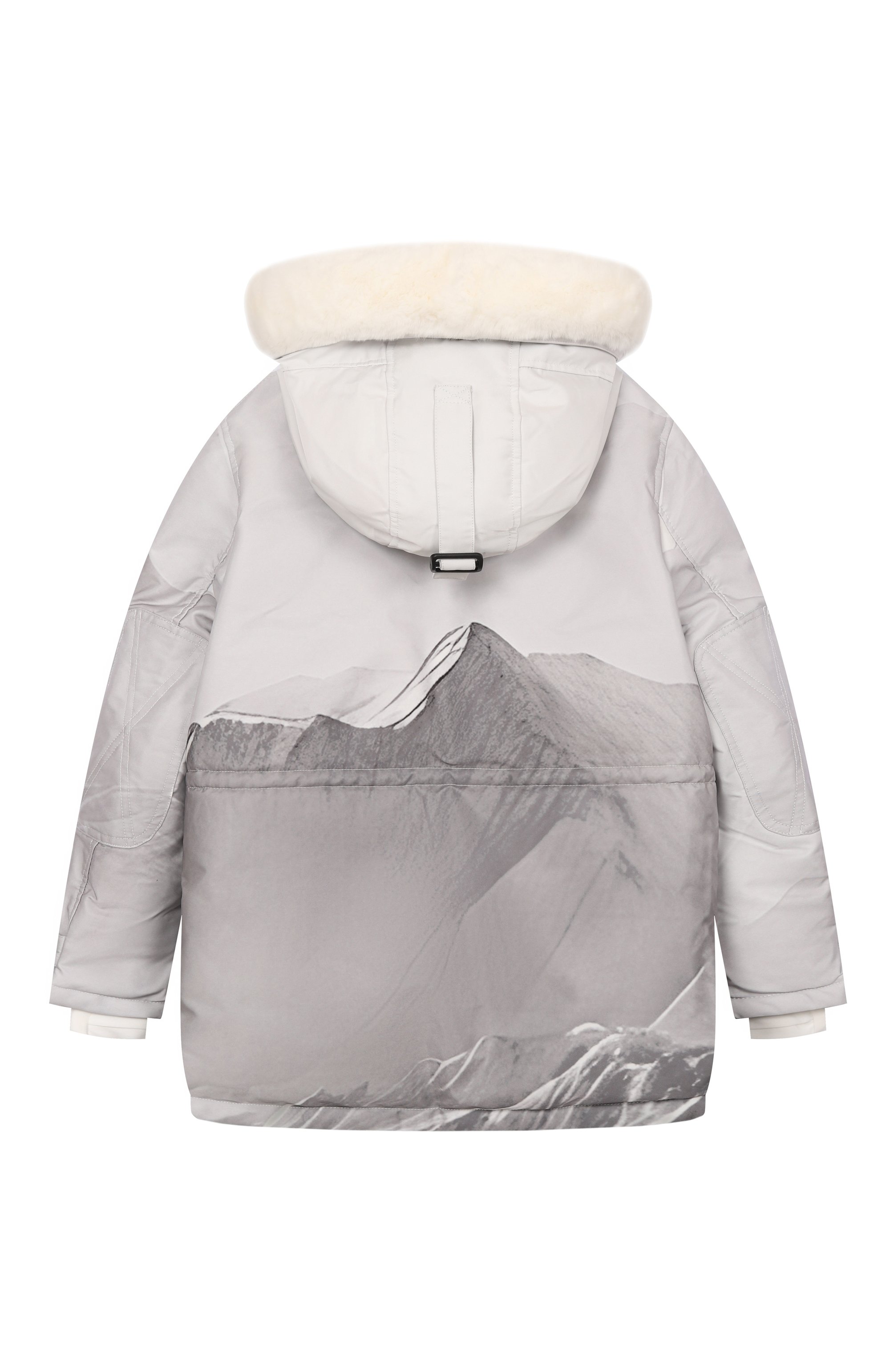 Пуховик с отделкой из кролика YVES SALOMON ENFANT, арт. 26WEM900XXT20G/12-14, фото 2