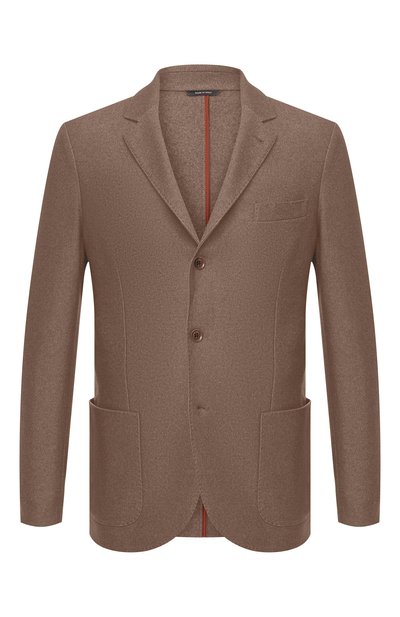 Пиджак из шелка и кашемира LORO PIANA коричневого цвета по цене 299500 руб., арт. FAI2572, фото 1 Пиджак из шелка и кашемира LORO PIANA, арт. FAI2572, фото 1