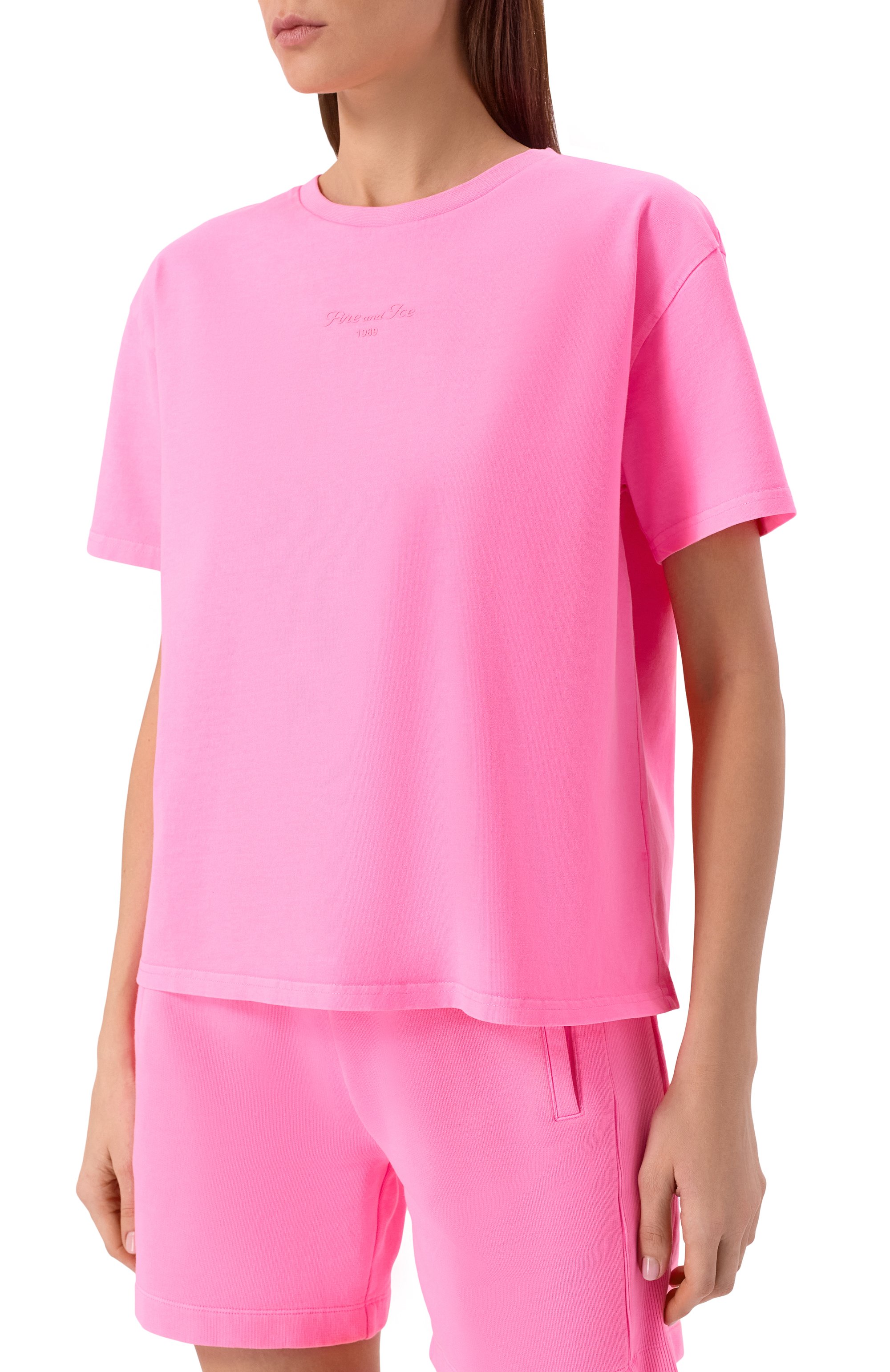Хлопковая футболка BOGNER FIRE+ICE розового цвета по цене 10650 руб., арт. 54509608, фото 3 Хлопковая футболка BOGNER FIRE+ICE, арт. 54509608, фото 3