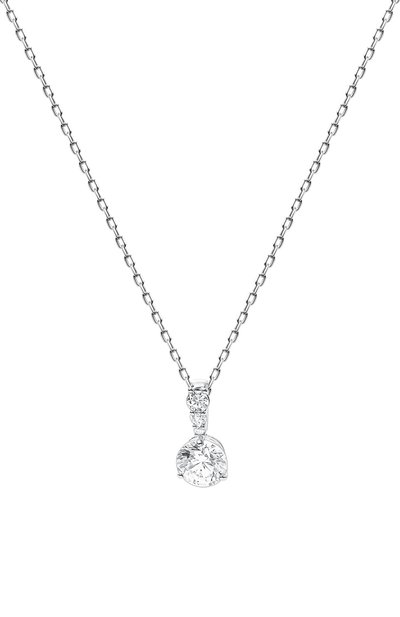 Колье solitaire SWAROVSKI серебряного цвета по цене 15250 руб., арт. 5472635, фото 3 Колье solitaire SWAROVSKI, арт. 5472635, фото 3