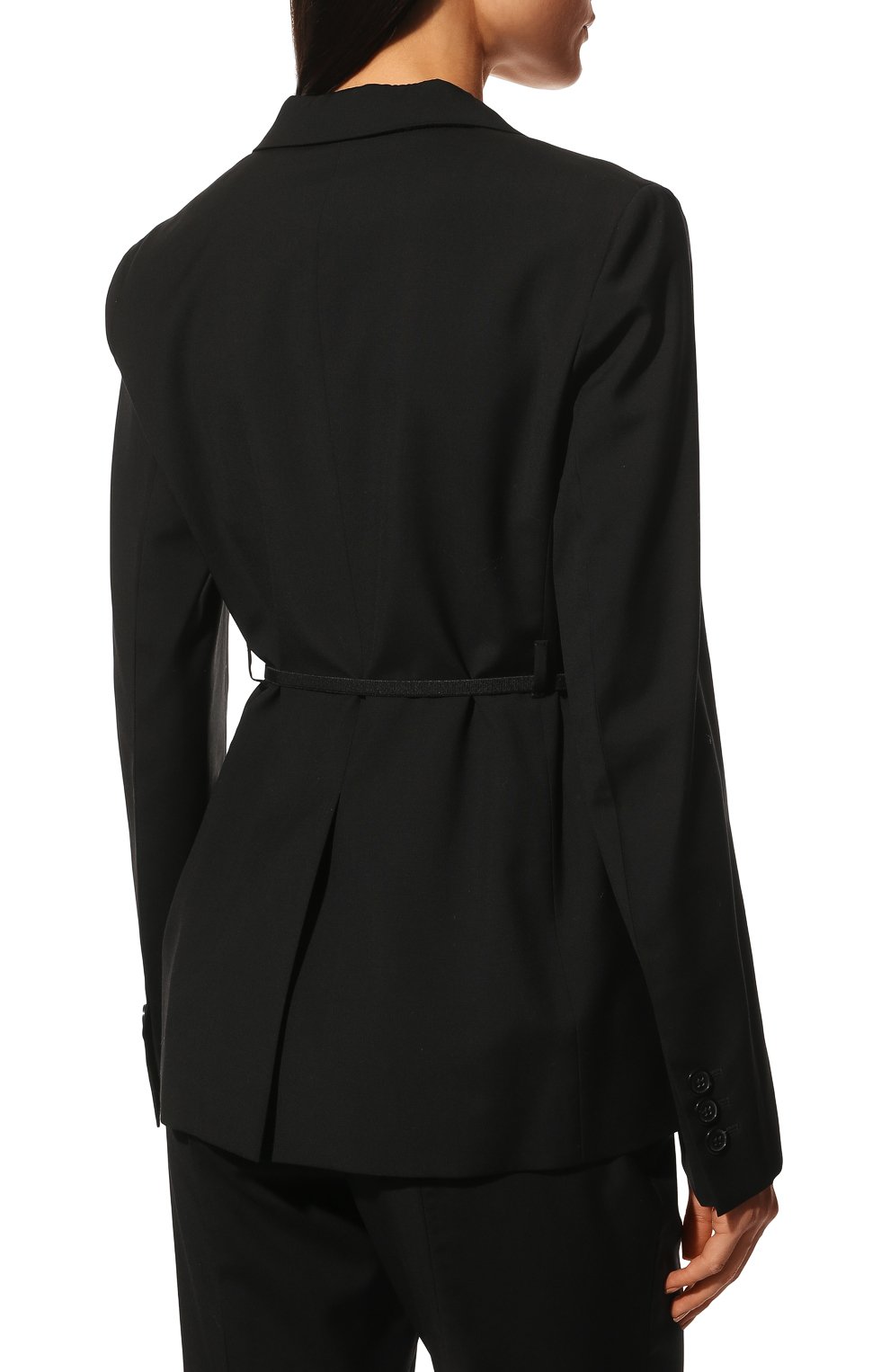 Шерстяной жакет PRADA черного цвета по цене 205000 руб., арт. P575LH-1XMY-F0002-211, фото 4 Шерстяной жакет PRADA, арт. P575LH-1XMY-F0002-211, фото 4