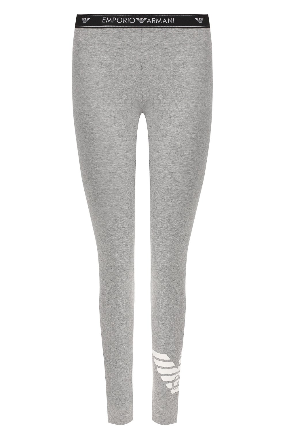 Хлопковые легинсы EMPORIO ARMANI серого цвета по цене 8995 руб., арт. 164162/9P317, фото 1 Хлопковые легинсы EMPORIO ARMANI, арт. 164162/9P317, фото 1
