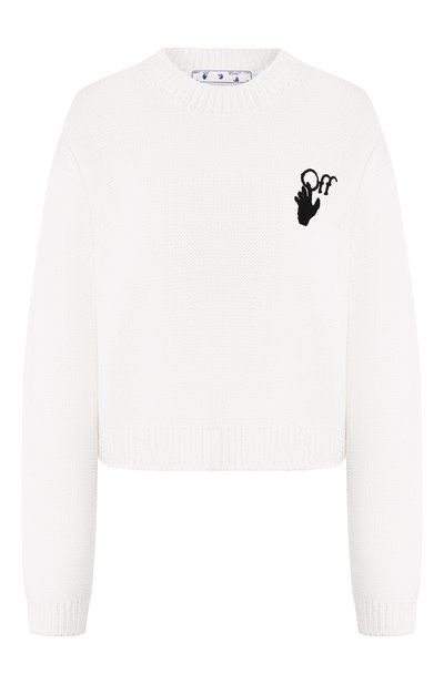 Женский хлопковый пуловер OFF-WHITE, арт. 0WHE021S20KNI0020110