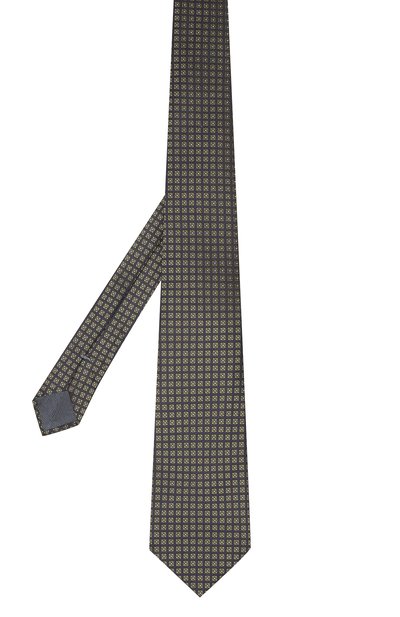 Шелковый галстук ZEGNA темно-зеленого цвета по цене 18950 руб., арт. Z6E06/1UM, фото 2 Шелковый галстук ZEGNA, арт. Z6E06/1UM, фото 2