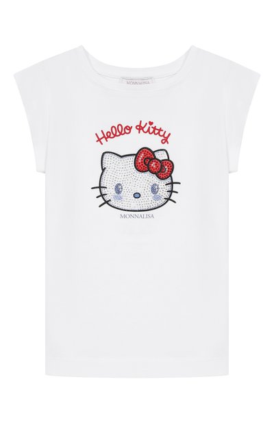 Хлопковая футболка MONNALISA, арт. 19G617, фото 1