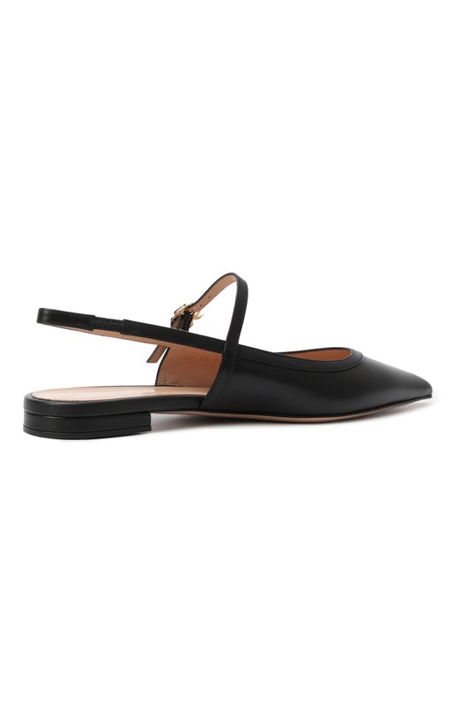 Кожаные балетки Mary Jane Gianvito Rossi G95594.05RIC.VITNER0 Чёрный  G95594.05RIC.VITNER0 Фото 5