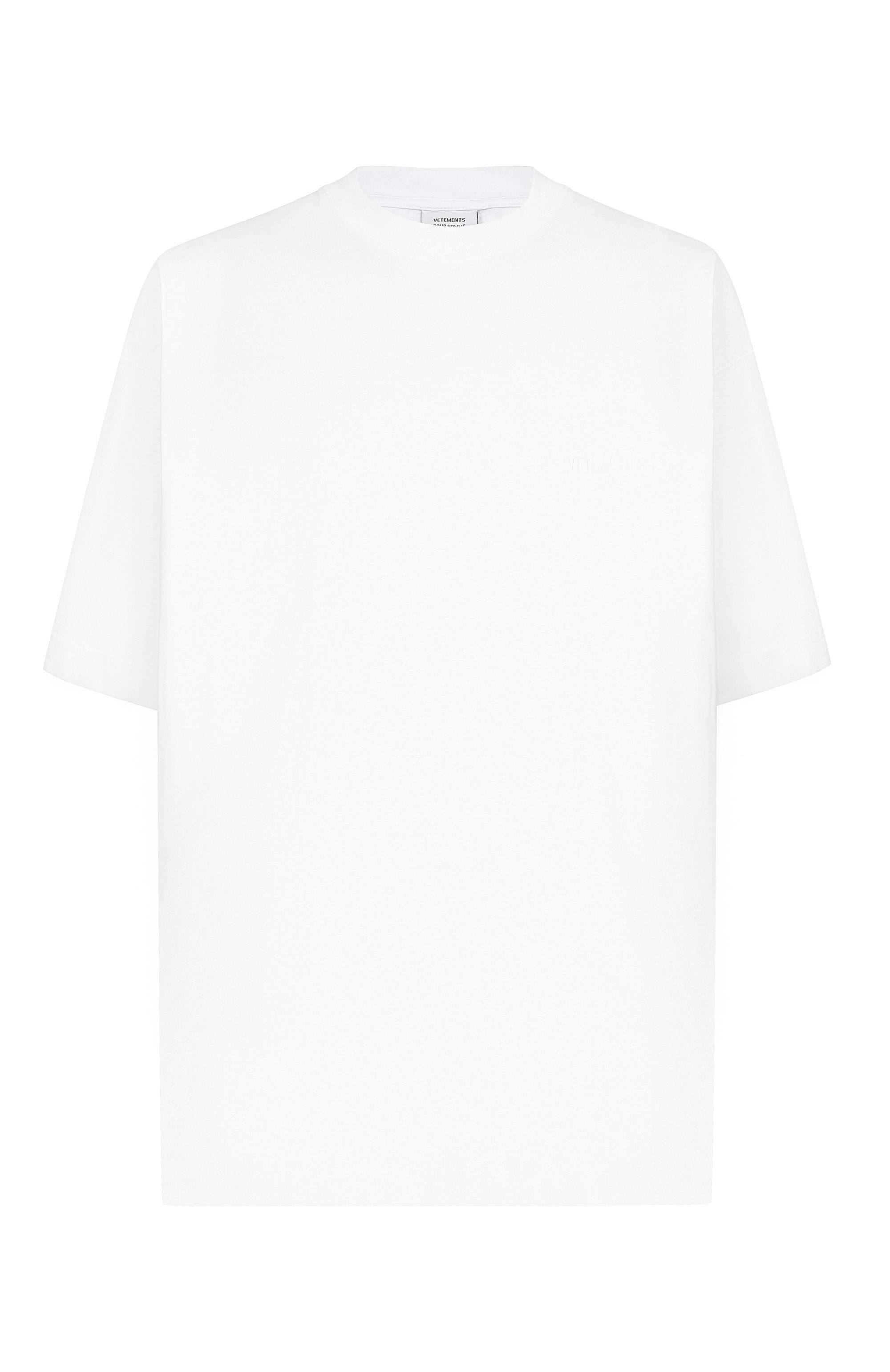 Хлопковая футболка VETEMENTS, арт. ME76TR141WW/1200 LIGHT JERSEY, фото 1
