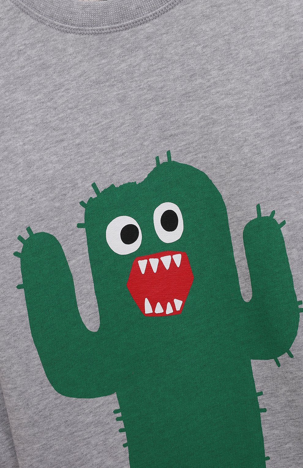 Хлопковый свитшот STELLA MCCARTNEY серого цвета по цене 8650 руб., арт. 8Q4ME0, фото 3 Хлопковый свитшот STELLA MCCARTNEY, арт. 8Q4ME0, фото 3