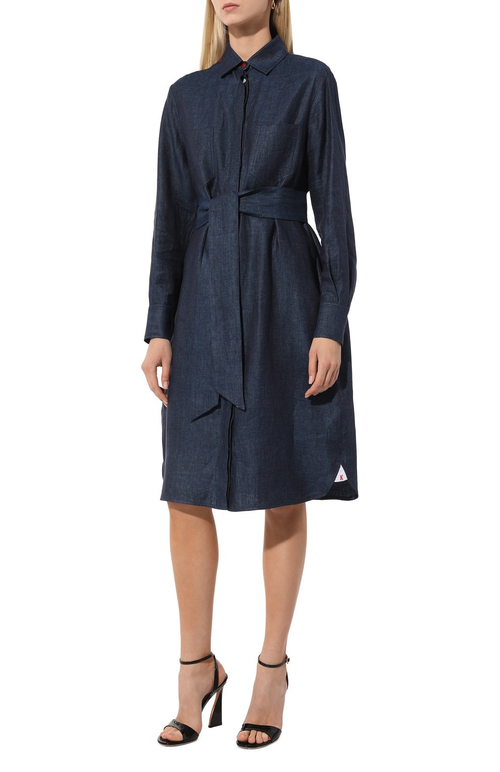 Льняное платье KITON, арт. D57347H08442, фото 3