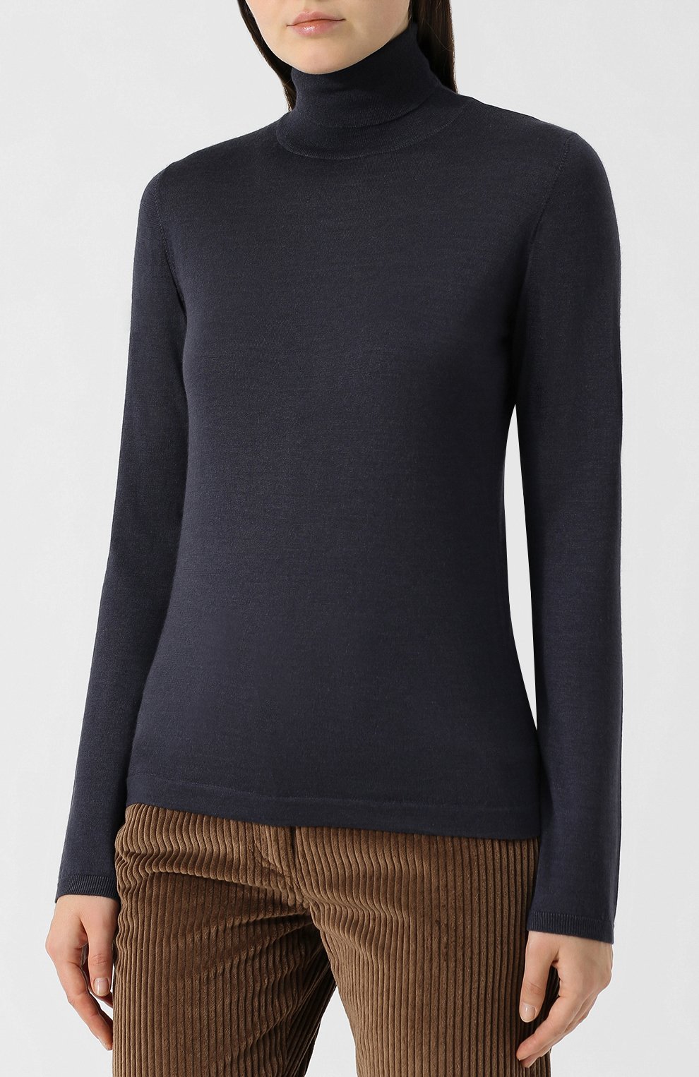 Водолазка из кашемира и шелка BRUNELLO CUCINELLI, арт. M13800063, фото 3