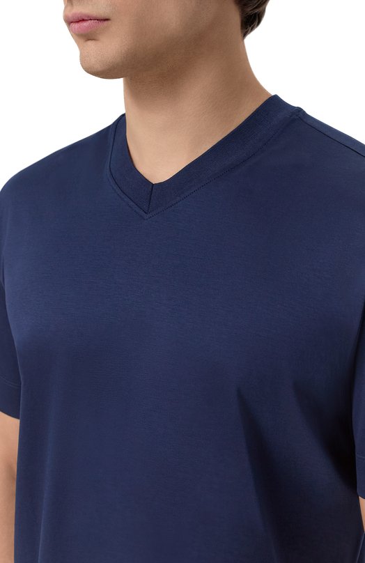 Хлопковая футболка Bogner 58291274 Синий  58291274 Фото 5